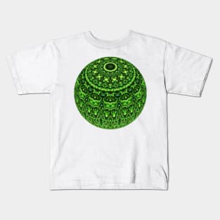 Green Garden Mandala Kids T-Shirt